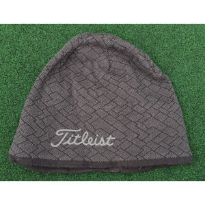 Turtle Fur Titleist Black/Gray Beanie Stocking Cap Golf Cap Adult Large 82583